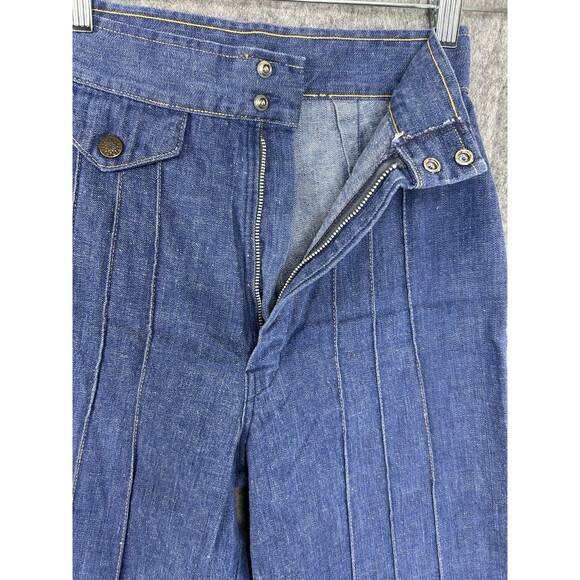 Vtg 70's Taylorsville Denim Jeans Women's Girl's Bell Bottoms Flare Size 0 USA - Picture 3 of 10